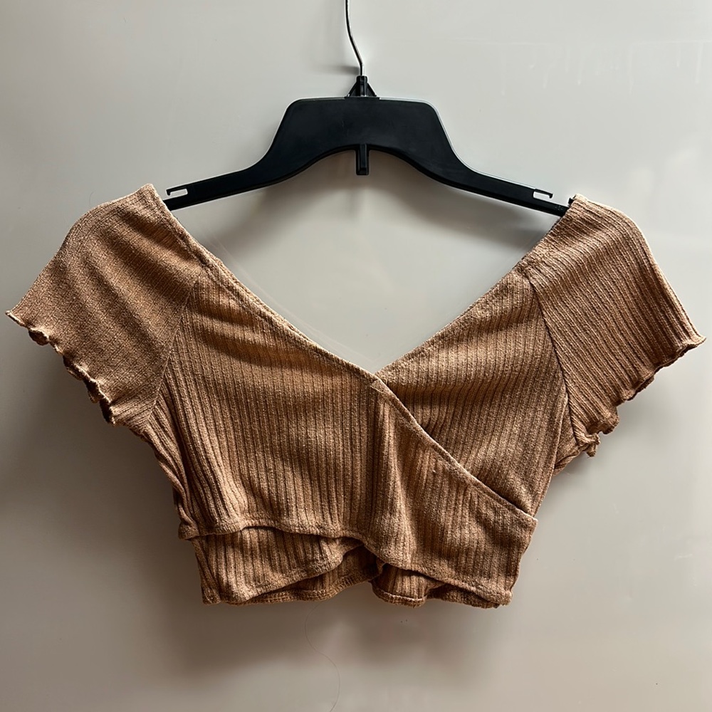 shein ruffle crop top